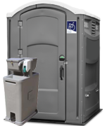 Portable Restroom Handicap with Sink Gray Portable Restroom Handicap with Sink Gray