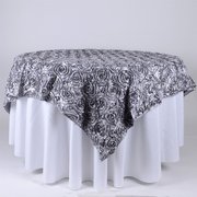 Linen: Silver Rosette Overlay 72 Linen: Silver Rosette Overlay 72