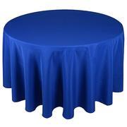 Linen: Royal Blue Round Tablecloth 108 Linen: Royal Blue Round Tablecloth 108