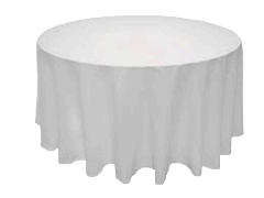 Linen: White Round Tablecloth with Hole in the Middle for Umbrella 108 Linen: White Round Tablecloth with Hole in the Middle for Umbrella 108