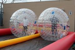 Zorb Balls with Dual Lane Track 20'x75' Zorb Balls with Dual Lane Track 20'x75'